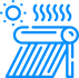 Sistema solar de calentamiento de agua.